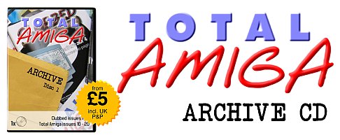 The Total Amiga Archive CD box and logo.
